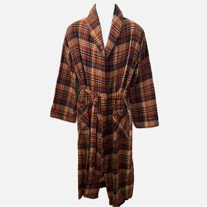 Everdream, Robe Women’s Cotton Flannel Plaid Shawl Collar Robe